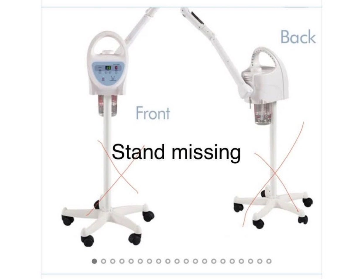 Facial beauty magnifying light and steamer