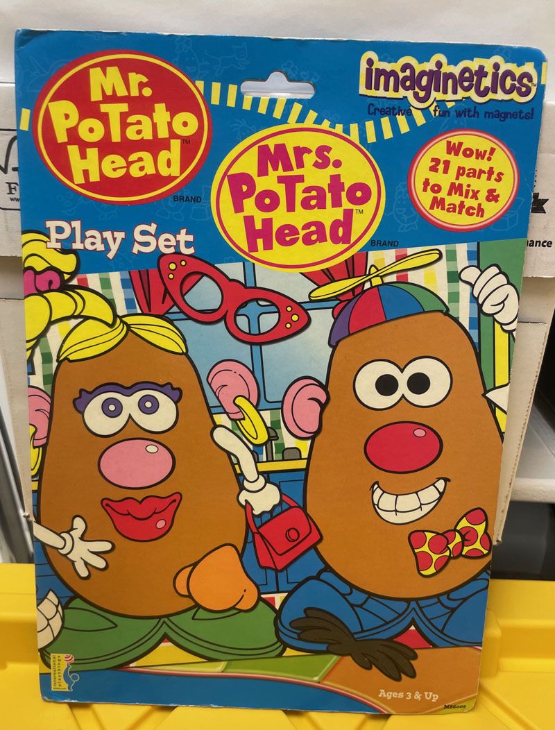 2003 Mr & Mrs Potato Head Play Set Imaginetics Fun With Magnets