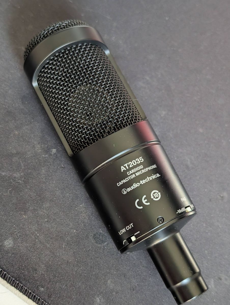 Audio Technica AT2035 Condenser Capacitor Mic Microphone