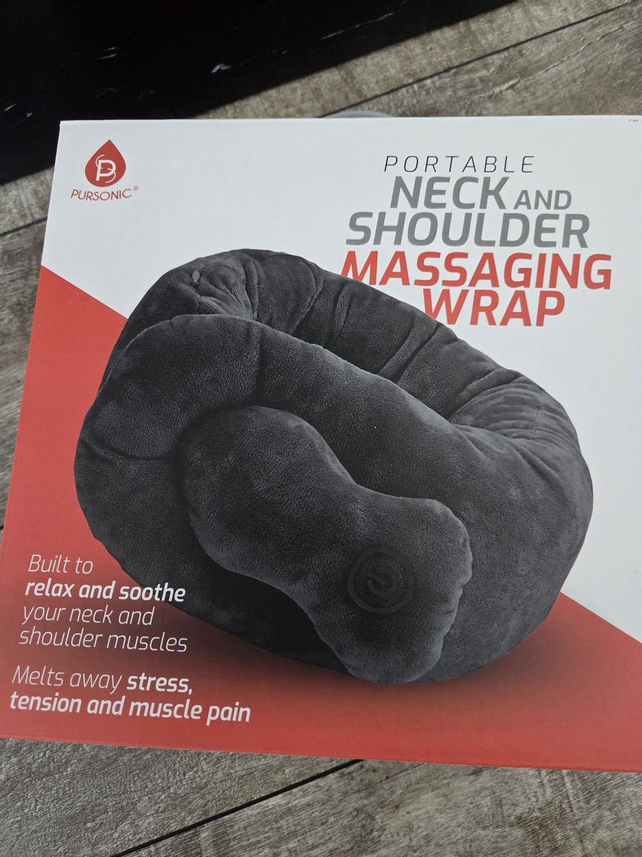 New Portable Battery-operated Neck & Shoulder Massaging Wrap - $20
