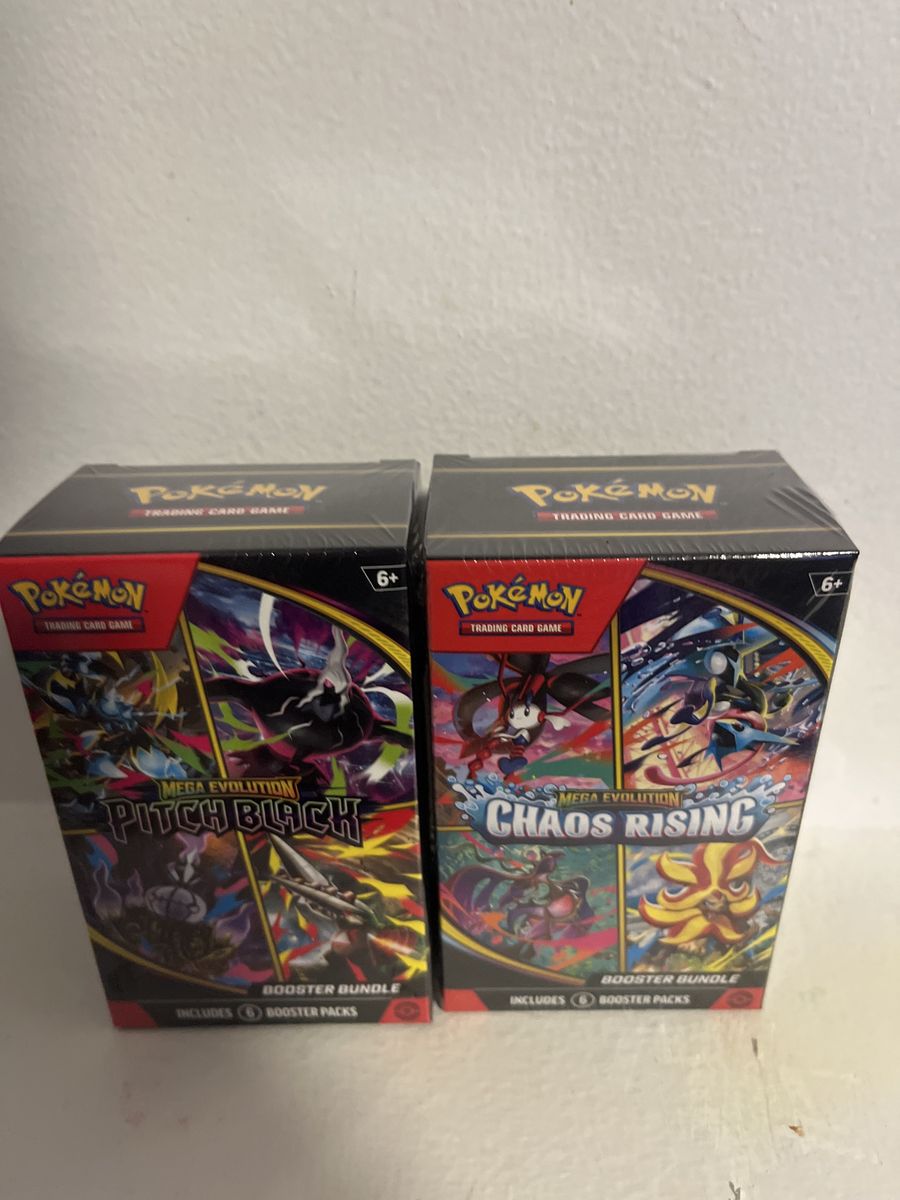 Pokemon TCG Mega Evolution Booster Bundles - Pitch Black & Chaos Rising (2 Pack)