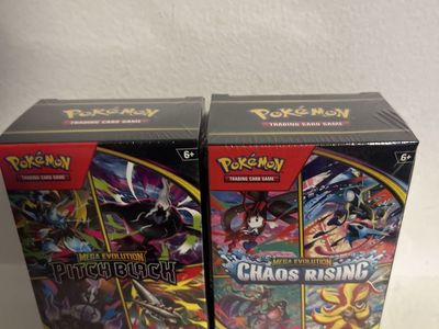 Pokemon TCG Mega Evolution Booster Bundles - Pitch Black & Chaos Rising (2 Pack)