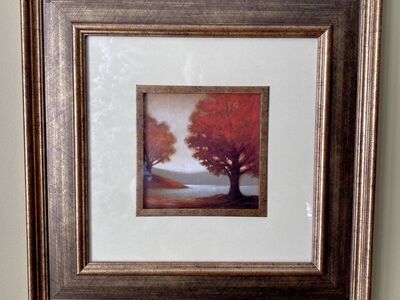 Beautifully Framed Artwork by E. Winwood - Large Framed and Matted To Perfection - C PIX.