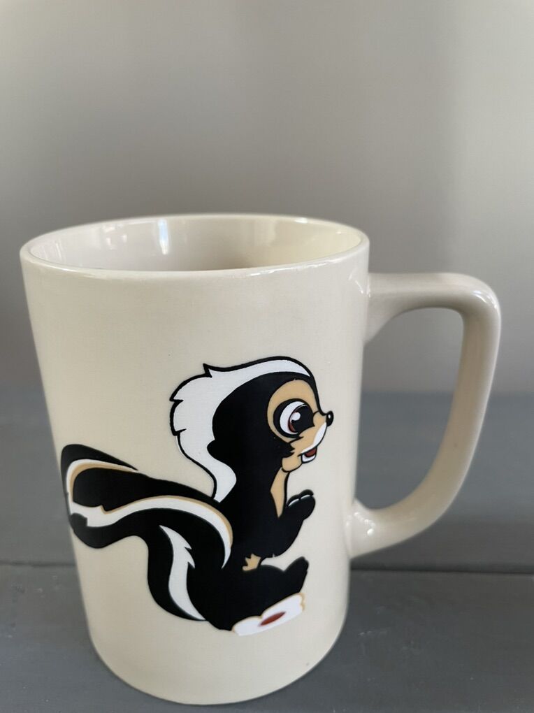 Vintage Marco Polo Disney Bambi Flower Skunk Mug
