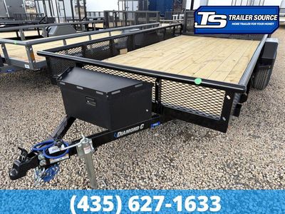 7x14 Diamond C PSA 106 Utility Trailer - 6K GVWR Expanded Metal Sides