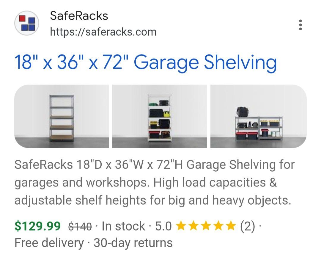 safe rack tier garage shelving