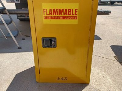 Maxxbuild SC12F-P Flammable Storage Safety Cabinet Yellow 12 Gallon 23 in. W x 35 in. H x 18 in.