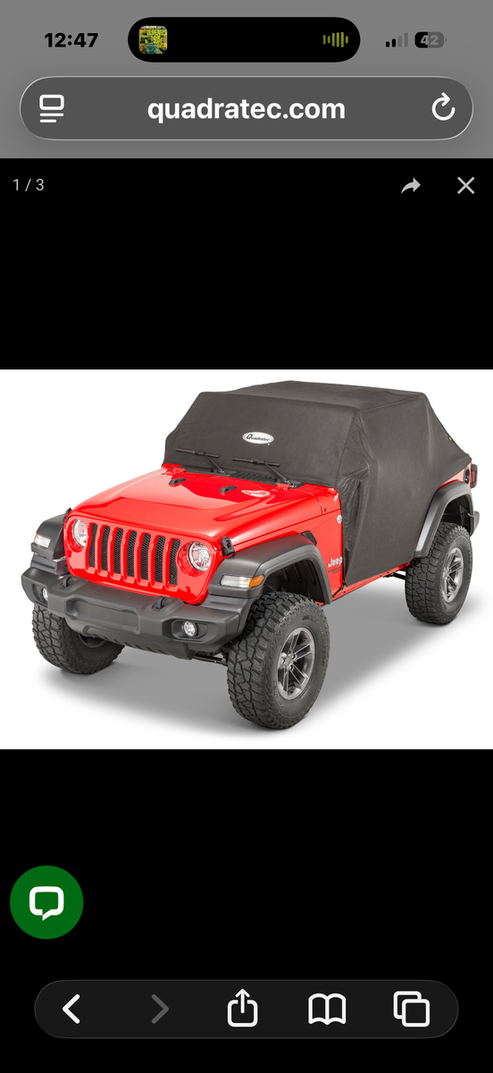 Jeep Wrangler 2 Door Rain Cover