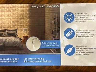 OVE waterfall curtain string lights