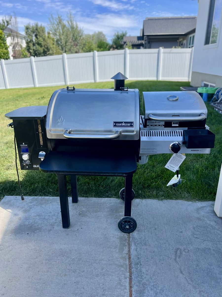 Camp Chef DLX Pellet Grill w/ Propane Sidekick & Sear Box (Non-WiFi)