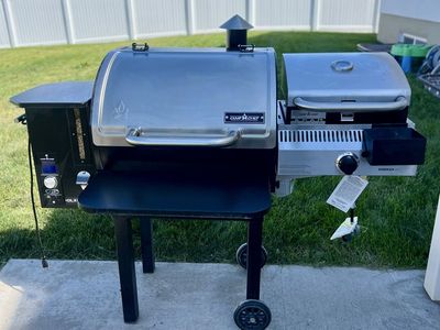 Camp Chef DLX Pellet Grill w/ Propane Sidekick & Sear Box (Non-WiFi)