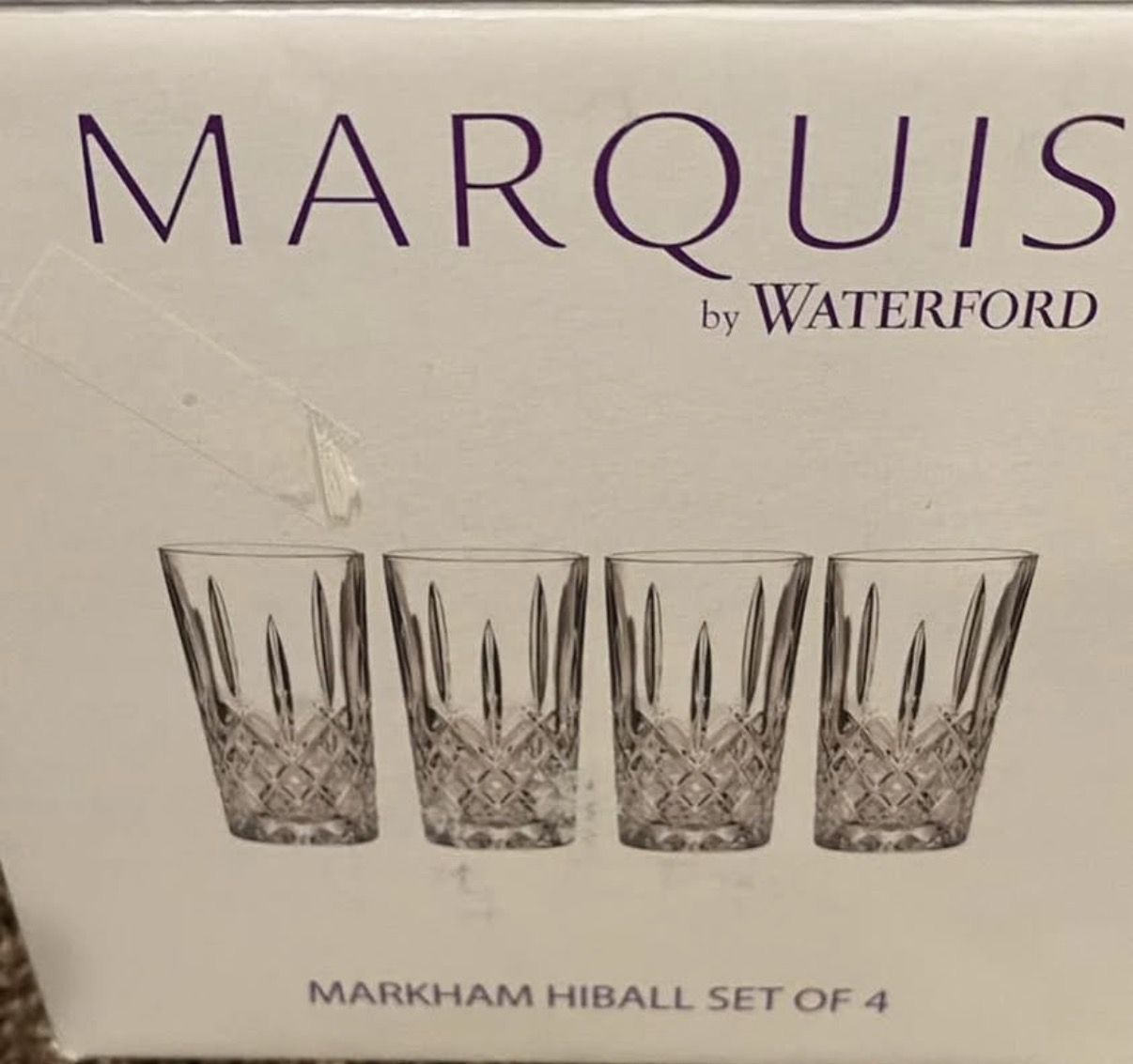 Marquis by Waterford Markham Hiball Set of 4 Glasses