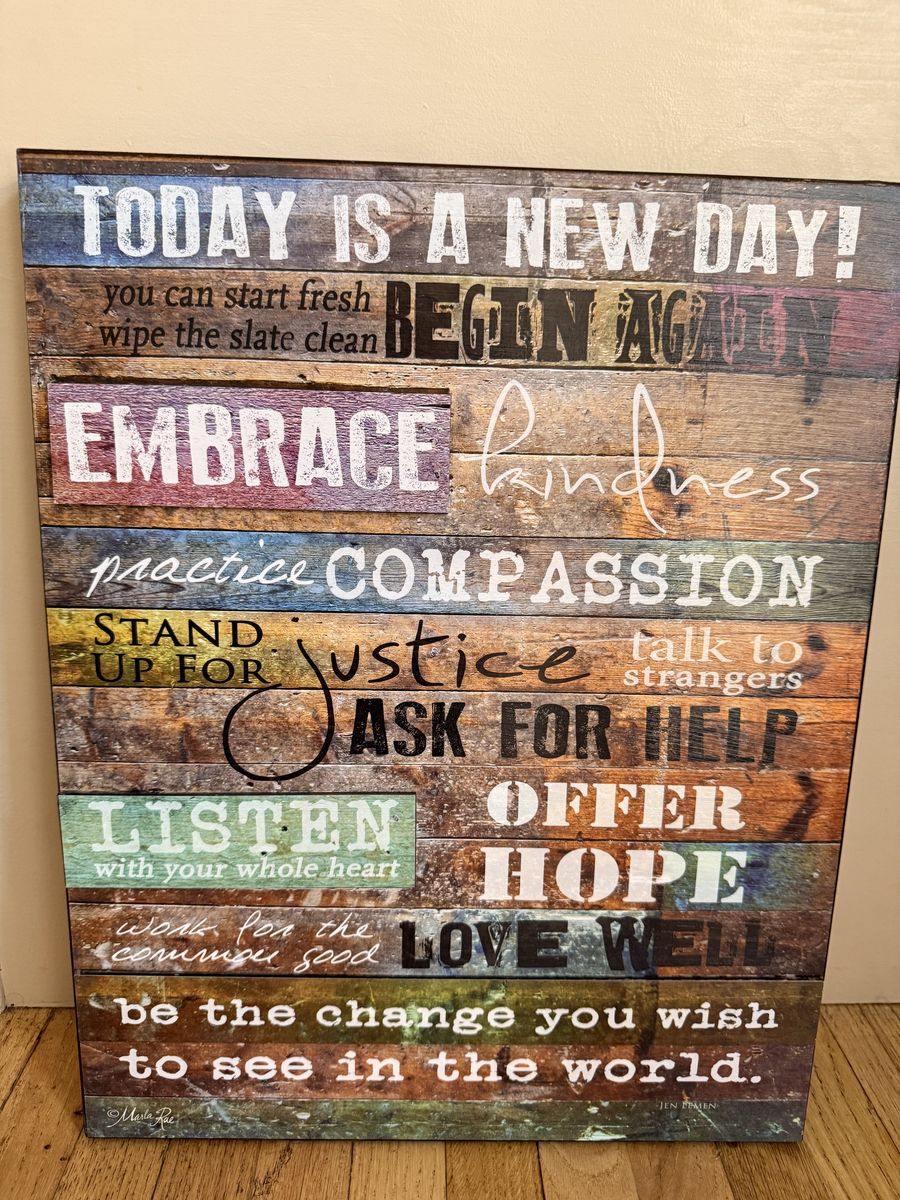 Wood wall art - inspirational