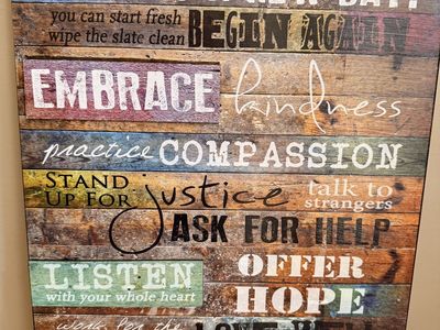 Wood wall art - inspirational