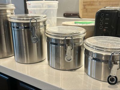Stainless steel canisters 4 pack