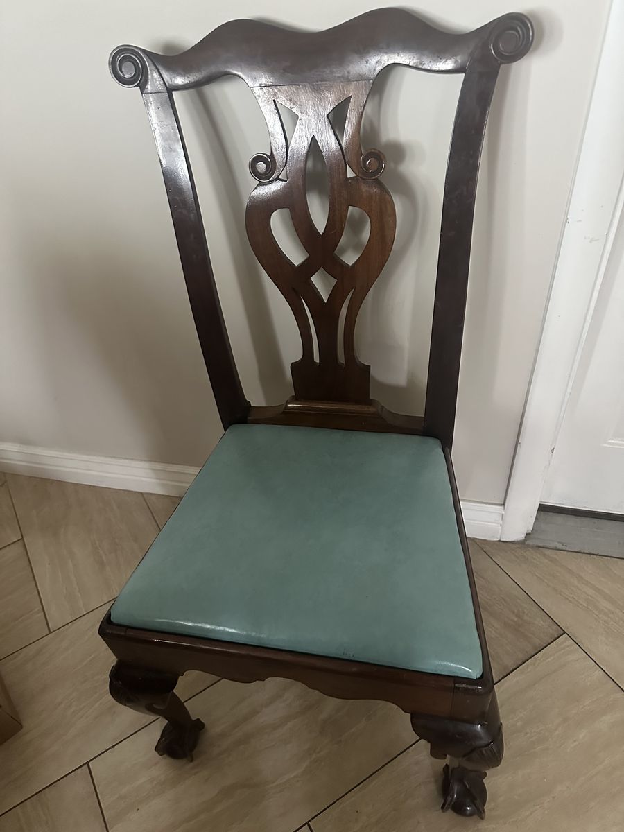 Two Antique Queen Anne Chairs