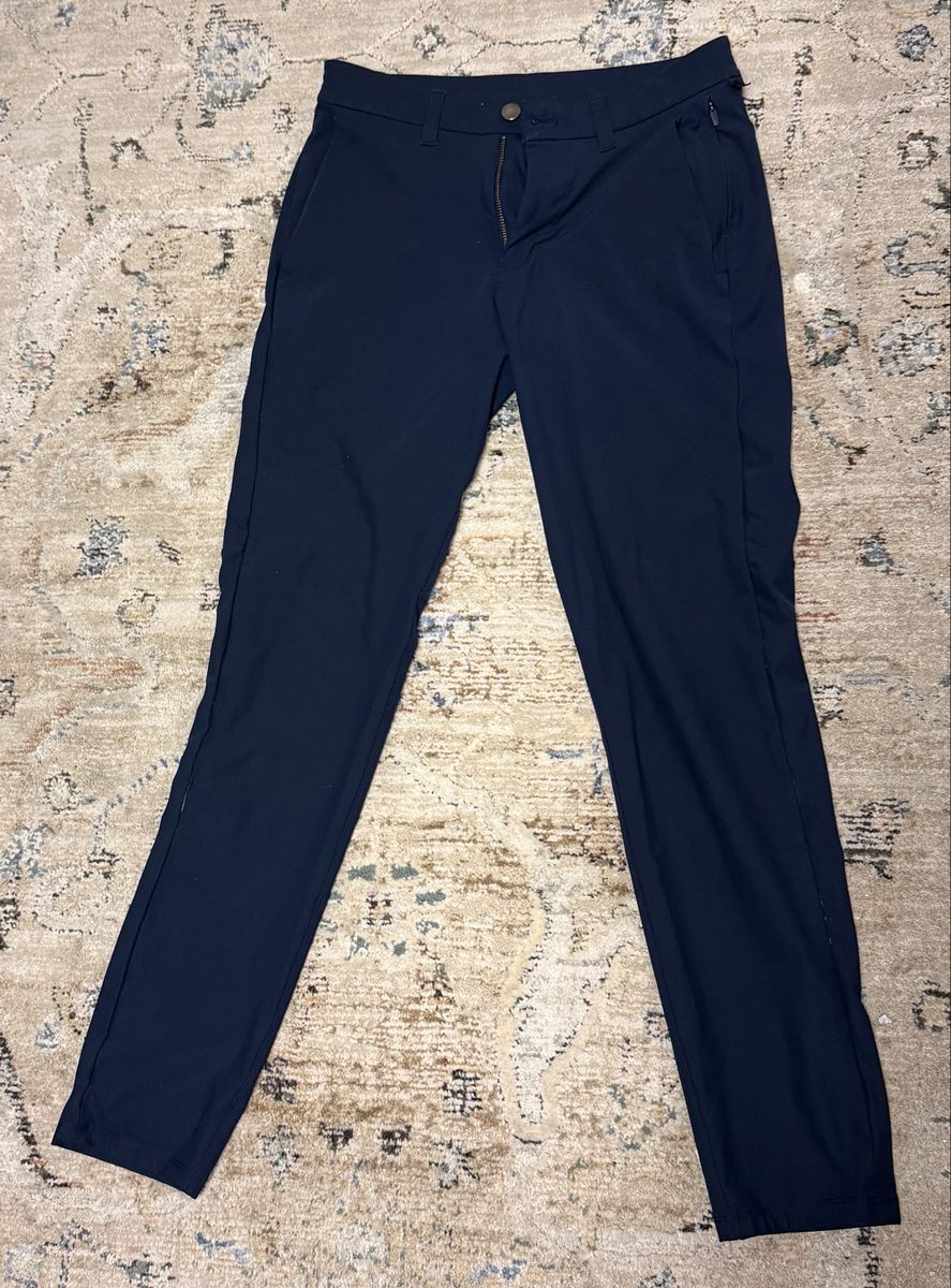 Navy ABC Lululemon Pants