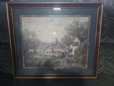 "Thomas Kinkade" style painting