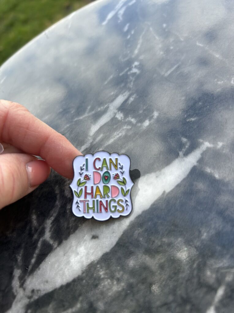 I Can Do Hard Things Enamel Painted Magnet Gift