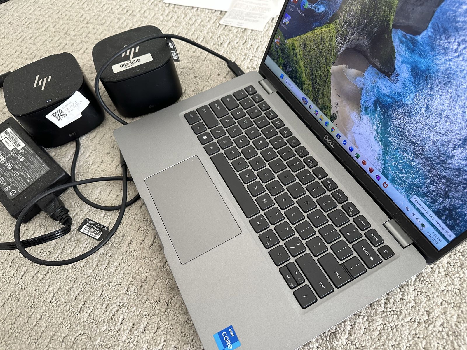Two HP Dock Stations with One Charger