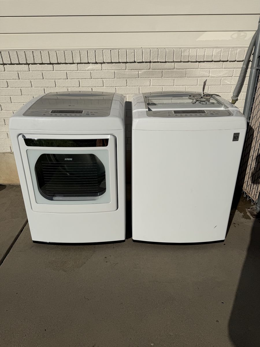LG HydroShield Sensor Dry Washer/Dryer Combo - White ****$300 for the set****