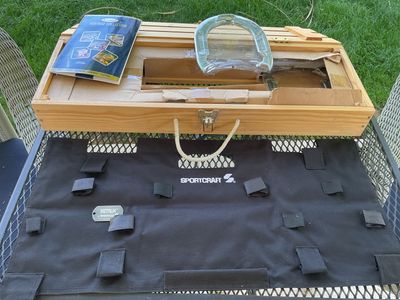 Heritage Sports Horse Shoe Forged Steel and Wooden Carrying Case