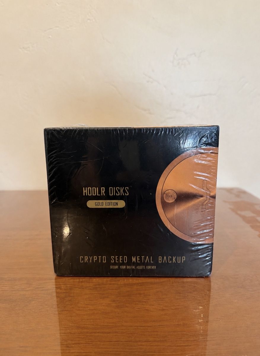 HODLER Discs Gold Edition 24-Word Crypto Seed Backup – New & Sealed – $295 OBO