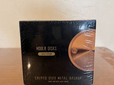 HODLER Discs Gold Edition 24-Word Crypto Seed Backup – New & Sealed – $295 OBO