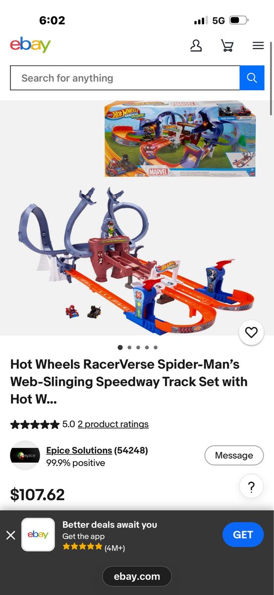 Hot wheels Spider-Man track