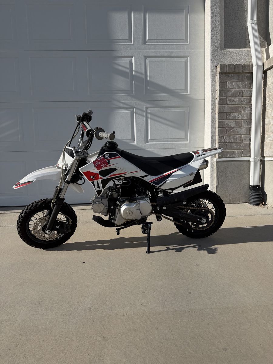 Pitster Pro MXR 90 Dirt Bike - White/Red