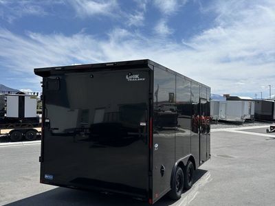 8.5x16 Look ST DLX Enclosed Cargo Trailer - 7'0" Interior - 7K GVWR - .080 PolyCor, Black Out Package, Rear Spoiler w/ Load