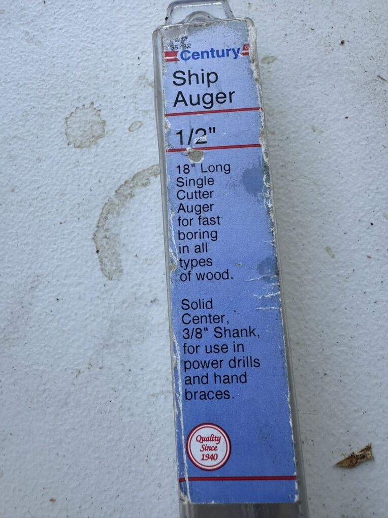 Century Ship Augerdrill bit