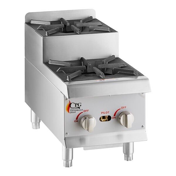 12” Step-up Countertop Range/Hot with 2 high output Burners (New in box)