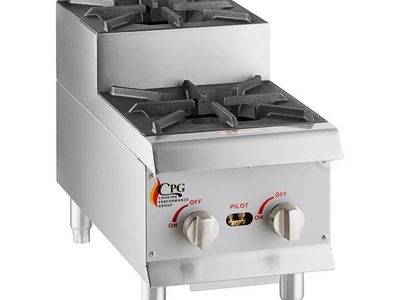 12” Step-up Countertop Range/Hot with 2 high output Burners (New in box)