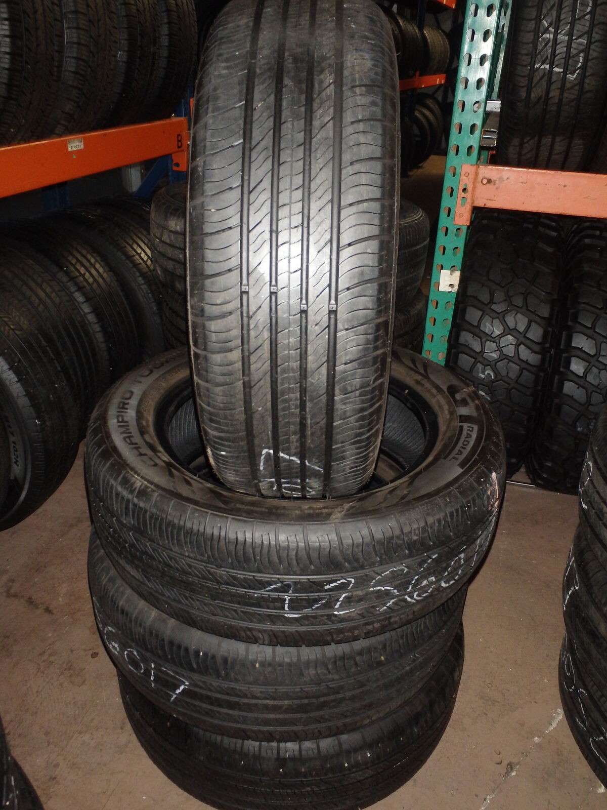 225/60R17 GT RADIAL CHAMPIRO SET OF USED TIRES