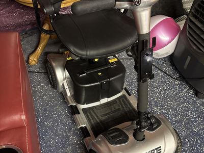 SKRTE Mobility Scooter Electric Wheelchair, 4-Wheel, Silver