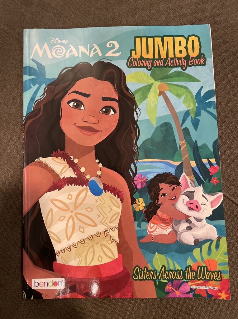 Disney Moana 2 jumbo Coloring And Activity Book
