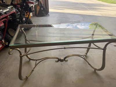 Glass entryway table