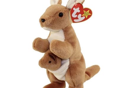 TY Beanie Baby - POUCH the Kangaroo (7 inch) - Stuffed Animal Toy