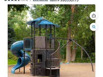 Lifetime Adventure Castle playground swingset