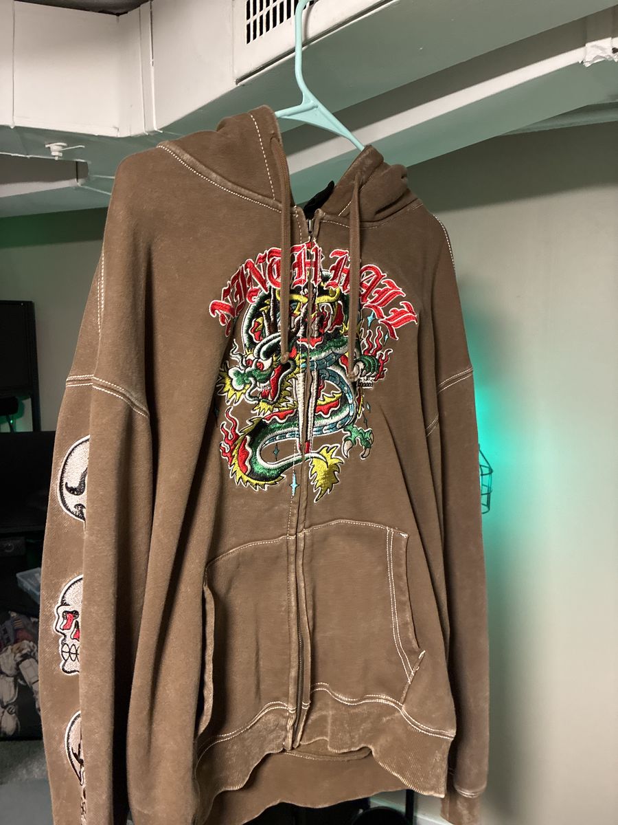 Ninth Hall Dragon Fire brown wash jacket