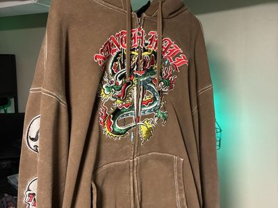 Ninth Hall Dragon Fire brown wash jacket