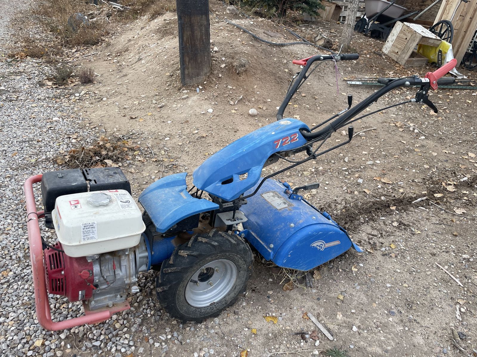 BCS Walk-behind Tractor With Three Attachments