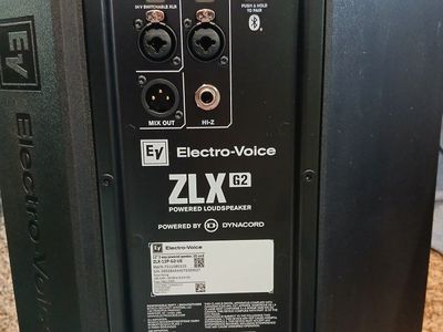 Electro-Voice ZLX-12P G2 12" 1000W Powered Loudspeakers (Pair) with Covers, Microphone & Cables