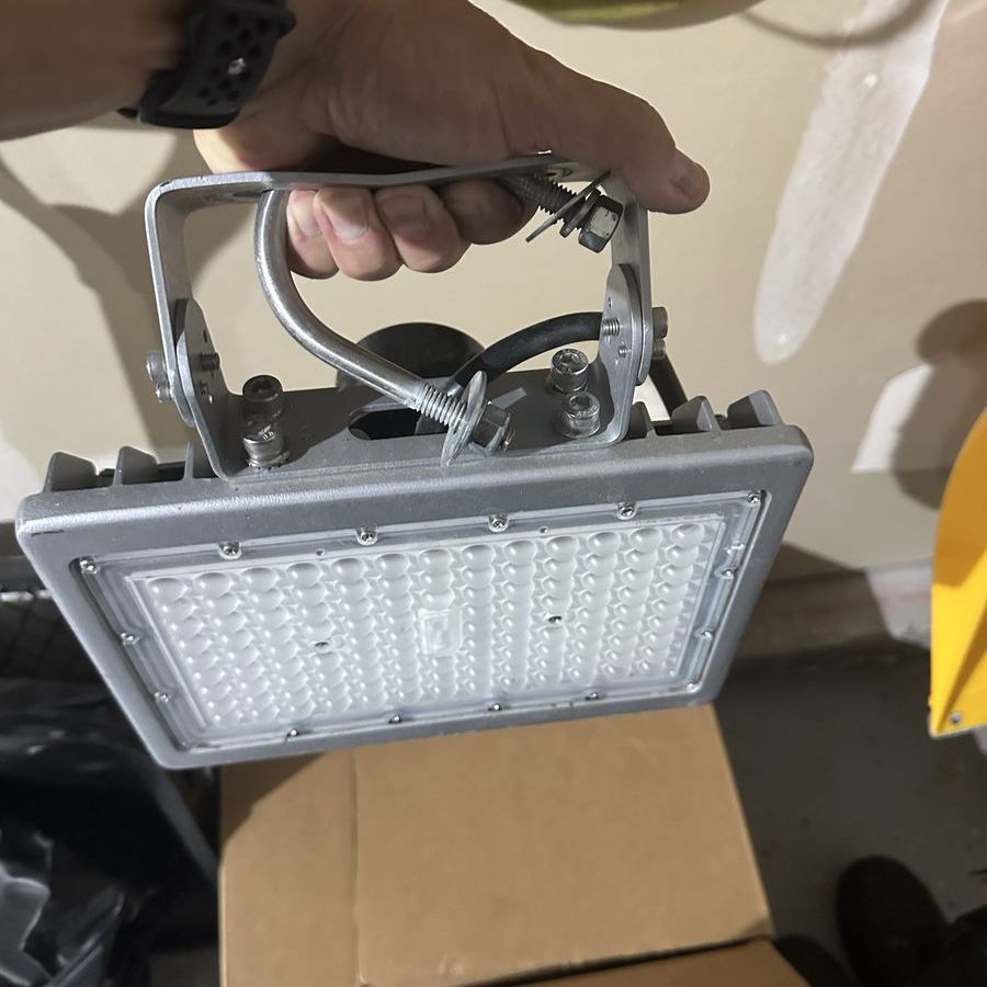 4 each LED Flood Light Outdoor Security Light, Bright White Light, Durable Aluminum Casing, dusk to dawn sensor