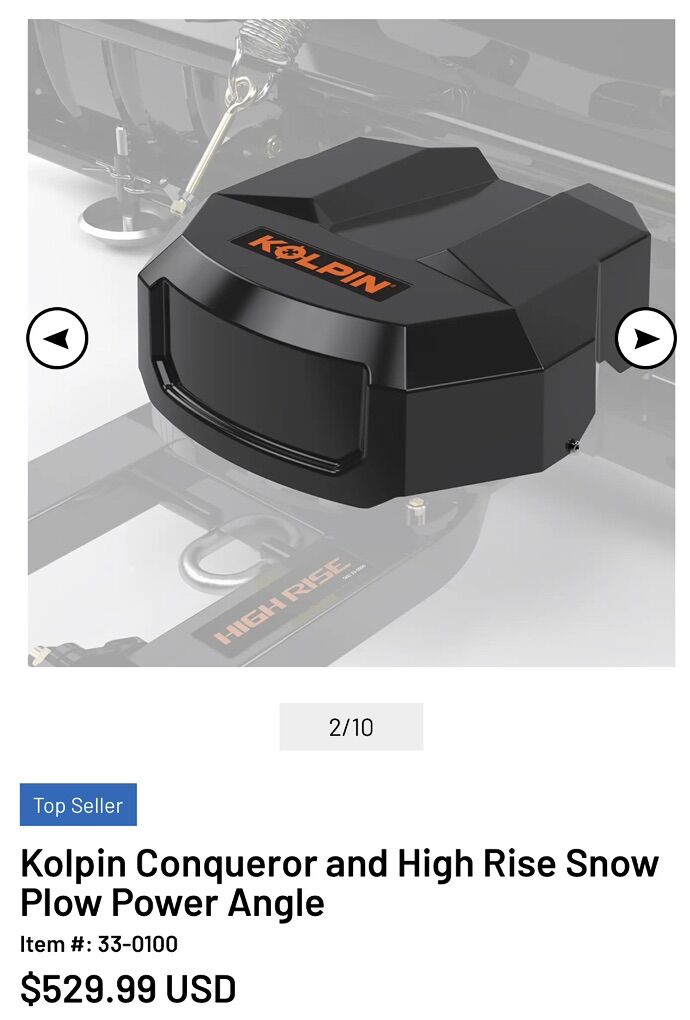 Kolpin snow Plow Power Angle