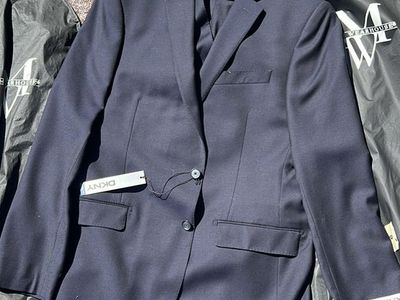 Brand New 100% Wool Navy Suit