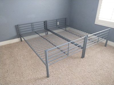 2 individual twin metal bed frames