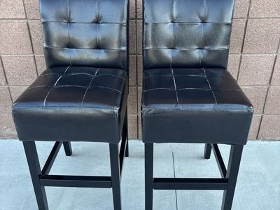 Genuine Leather Bar Stool Chairs