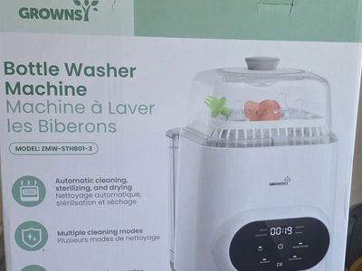 GROWNSY Automatic Baby Bottle Washer, Sterilizer, and Dryer